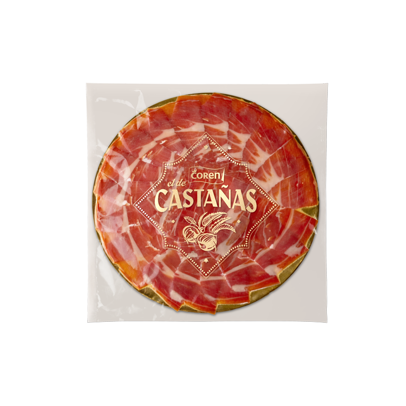 Pack 5 bandejas jamón "El de Castañas" <br> 500 g