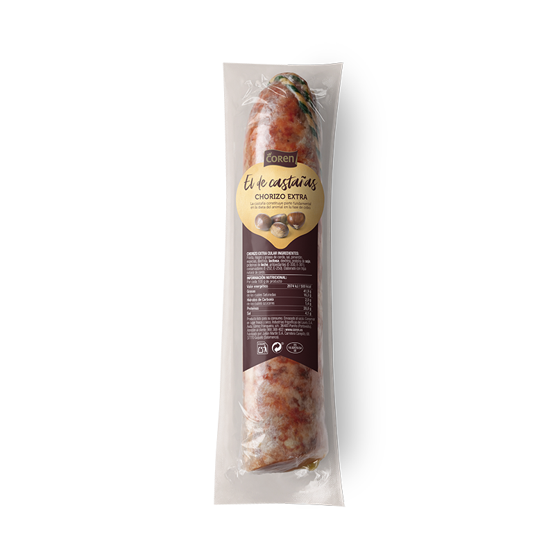 Chorizo Coren "El de Castañas" <br> 450 g aprox.