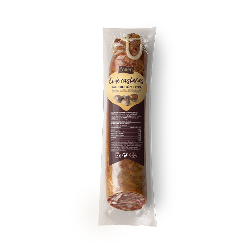 Salchichón Coren "El de Castañas" <br> 450 g aprox.